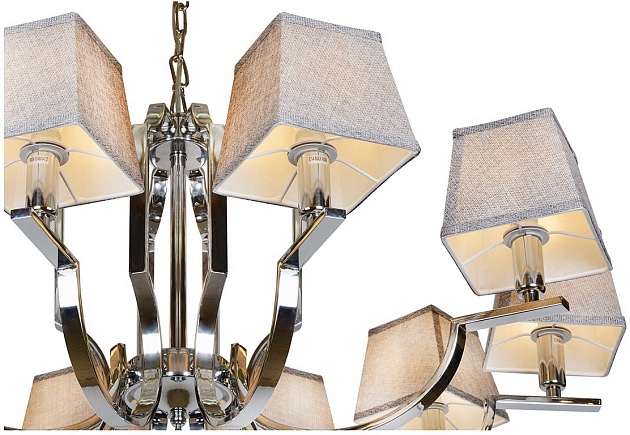 Подвесная люстра iLamp Hilton 6943-10 CR изображение 2 Подвесная люстра iLamp Hilton 6943-10 CR Фото № 2