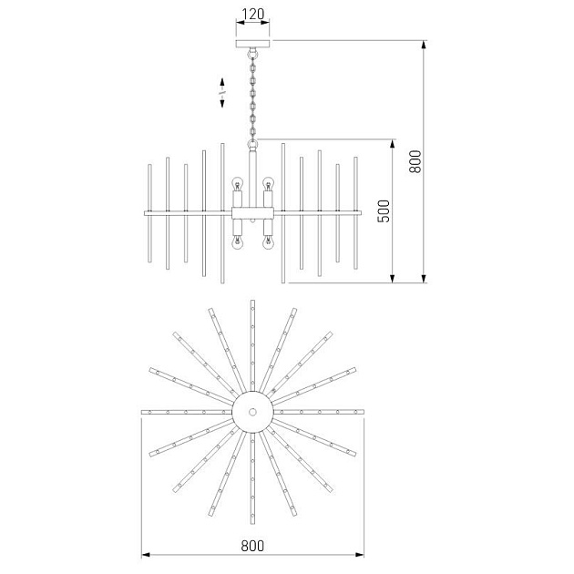 Подвесная люстра Bogates Allure 356/8 Smart изображение 4 Подвесная люстра Bogates Allure 356/8 Smart Фото № 4