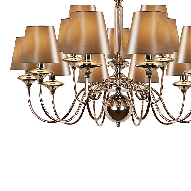 Подвесная люстра iLamp Rolling P2406-10+5 Nickel Фото № 4