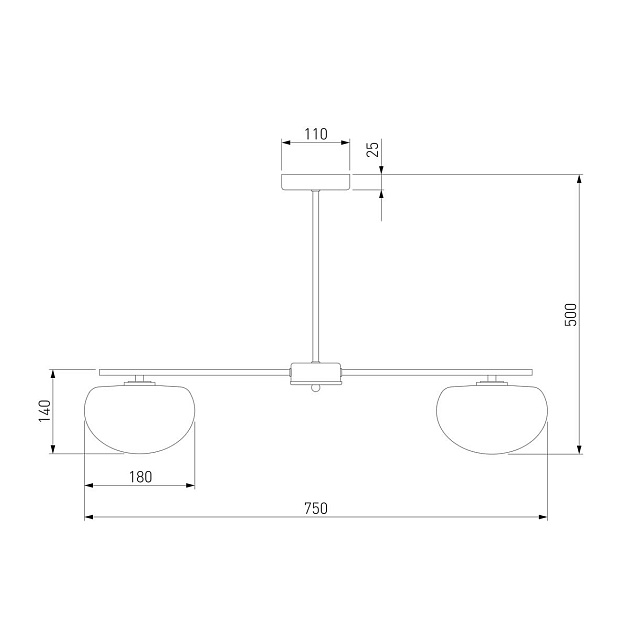 Подвесная люстра Eurosvet Like 30190/5 латунь Фото № 2