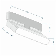 Трековый поворотный светильник ZZOK Nemo 12W 4000K Black NRM12-BK4K 1