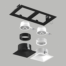 Комплект со светильником Lightstar Domino Quadro (214527+214506+214507+214006+214007) D5270607WBMOD 3
