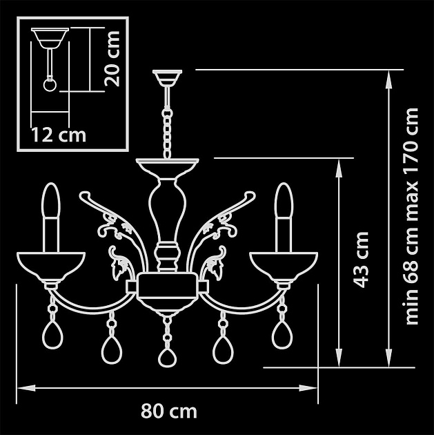 Подвесная люстра Osgona Boemia 717082 Фото № 3
