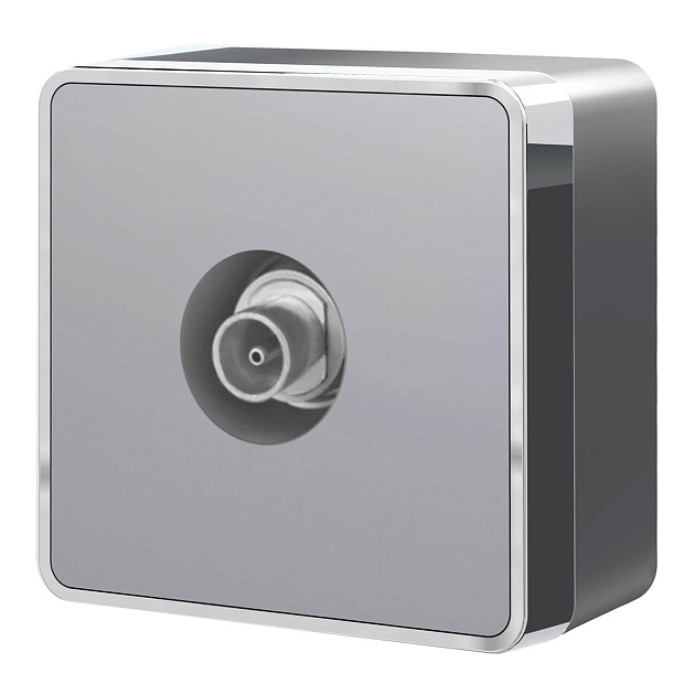 ТВ-розетка оконечная Werkel Gallant серебряный W5083006 4690389167201 Фото № 1