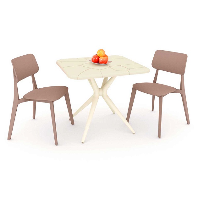 Обеденная группа Sheffilton SHT-DS118 бежевый/капучино 5466191701 изображение 1 Обеденная группа Sheffilton SHT-DS118 бежевый/капучино 5466191701 Фото № 1