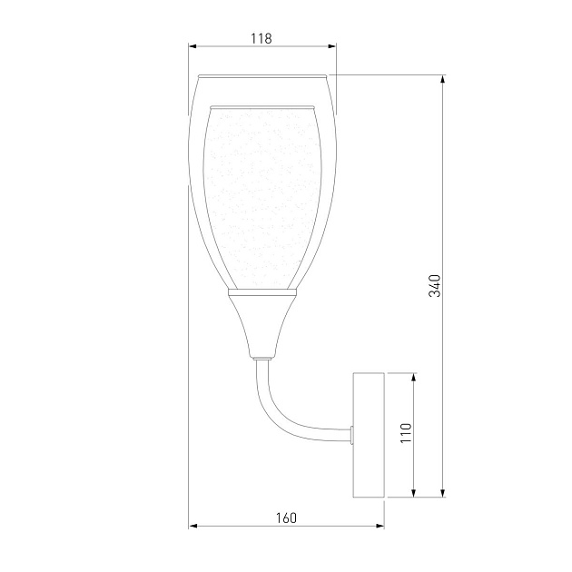 Бра Eurosvet Cosmic 50285/1 золото изображение 2 Бра Eurosvet Cosmic 50285/1 золото Фото № 2