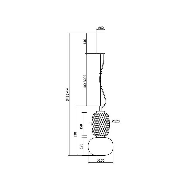 Подвесной светодиодный светильник Maytoni Pattern MOD267PL-L18CH3K изображение 6 Подвесной светодиодный светильник Maytoni Pattern MOD267PL-L18CH3K Фото № 6
