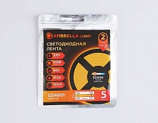 Светодиодная лента Ambrella Light GS4601 COB 384Led/ 7W m/ 24V IP20 3000K/ 5m*3mm*2mm (2 конт.) GS4601 4