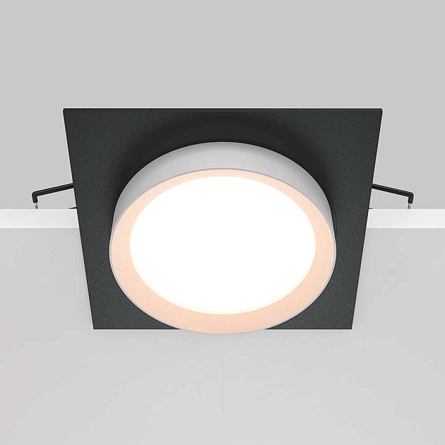 Встраиваемый светильник Maytoni Hoop DL086-GX53-SQ-BW изображение 4 Встраиваемый светильник Maytoni Hoop DL086-GX53-SQ-BW Фото № 4