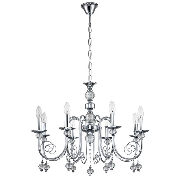 Подвесная люстра Escada Shine 678/8PL Chrome изображение 1 Подвесная люстра Escada Shine 678/8PL Chrome Фото № 1