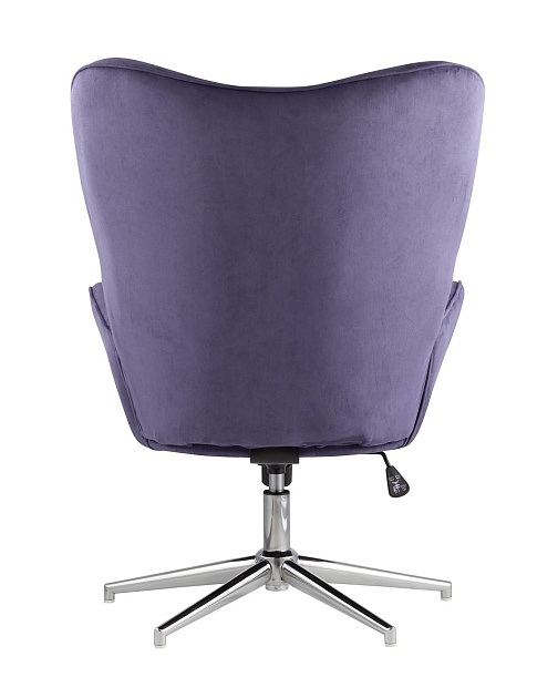 Поворотное кресло Stool Group Филадельфия регулируемое замша синий FUCHS HY-82 Фото № 4