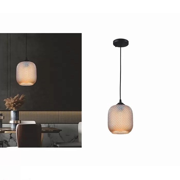 Подвесной светильник iLamp Rich 8105P BK-AM Фото № 2