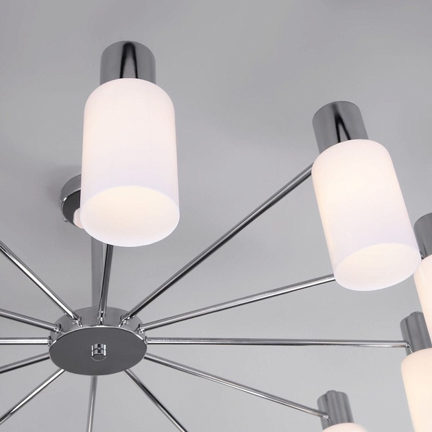 Потолочная люстра Eurosvet Vegga 70160/12 хром Smart изображение 4 Потолочная люстра Eurosvet Vegga 70160/12 хром Smart Фото № 4