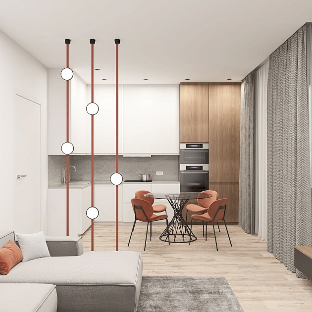 Трековый светильник Denkirs Belty Flow DK5566-BK Фото № 6