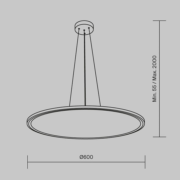 Подвесной светодиодный светильник Maytoni Cosmos MOD057PL-L54W4K Фото № 2