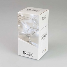 Уличная светодиодная гирлянда Ardecoled нить 230V теплый белый ARD-String-Classic-10000-Clear-100Led-Flash Warm/Warm 025814 2