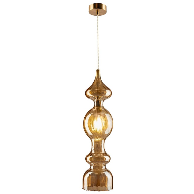Подвесной светильник Crystal Lux Iris SP1 A Amber Фото № 5