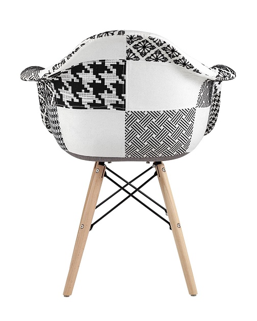 Кресло Stool Group EAMES пэчворк черно-белое Y809 bw Фото № 4