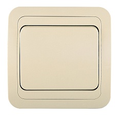 Выключатель Makel 1-кл. СП Mimoza крем./крем. 25001