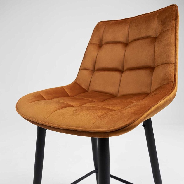 Полубарный стул AksHome Linx кирпичный, велюр 86210 Фото № 11