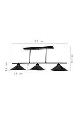 Подвесная люстра Toplight Lilian TL1611H-03BK 3