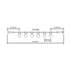 Светодиодная гирлянда белт-лайт Gauss Holiday HL065 3