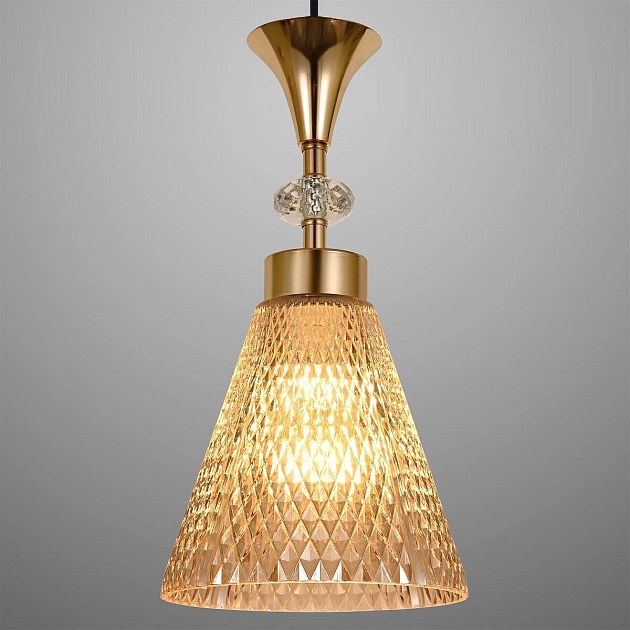 Подвесная люстра Reluce 02005-0.9-05 Amber Фото № 2