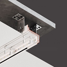 Профиль Flexy GARDINA2 01 для изготовления скрытых карнизных ниш 40 GARDINA2 01 9016 1