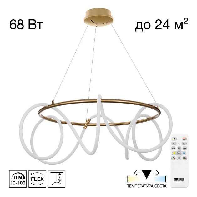 Люстра Citilux PYTHON CL220283 изображение 1 Люстра Citilux PYTHON CL220283 Фото № 1