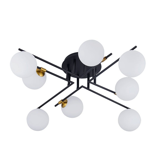 Потолочная люстра Arte Lamp Gemini A2243PL-8BK Фото № 1