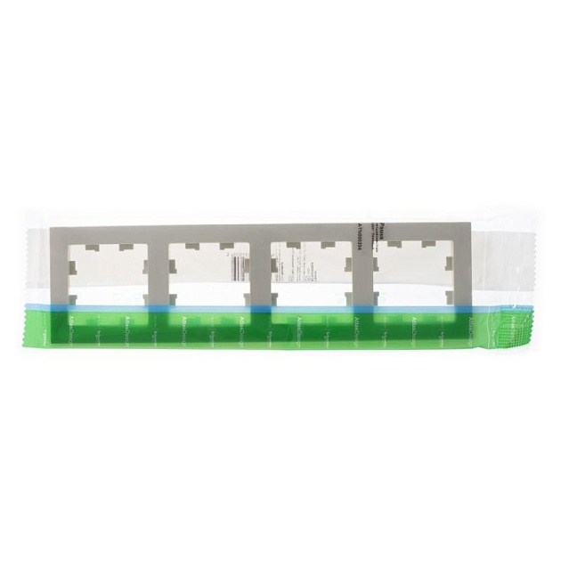 Рамка 4-постовая Systeme Electric AtlasDesign бежевая ATN000204 Фото № 1
