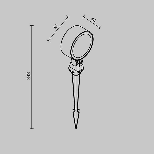 Ландшафтный светильник Maytoni Outdoor O495FL-L18B3K Фото № 6