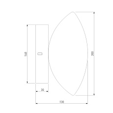 Настенный светодиодный светильник Eurosvet Ripple 50389/1 LED латунь 4