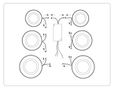 Потолочная светодиодная люстра Ambrella light Acrylica Original FA8874 3