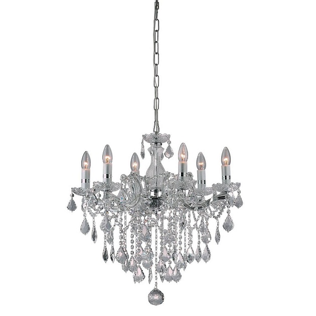 Подвесная люстра Ideal Lux Florian SP6 Cromo 035628 изображение 1 Подвесная люстра Ideal Lux Florian SP6 Cromo 035628 Фото № 1