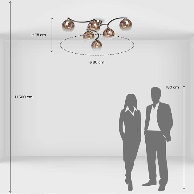 Потолочная люстра De City Вита 220013306 изображение 5 Потолочная люстра De City Вита 220013306 Фото № 5