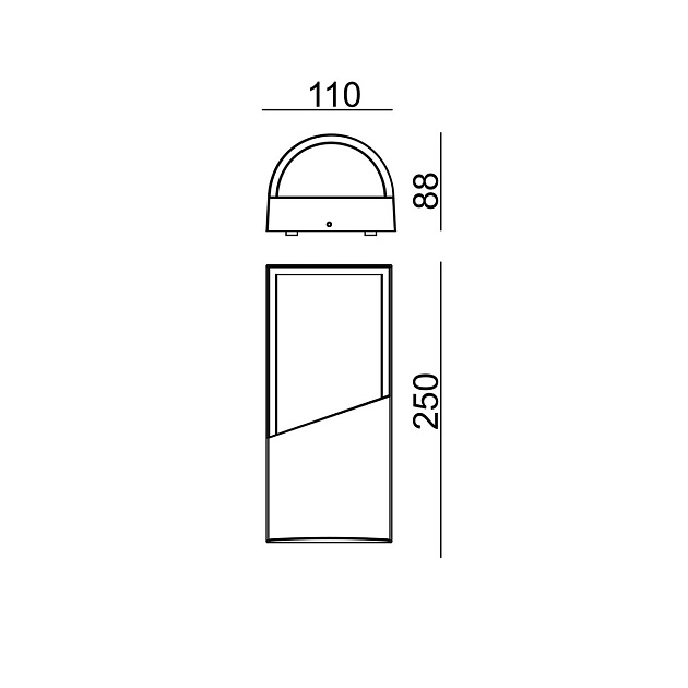 Уличный настенный светильник Escada 30004W/01 Фото № 2