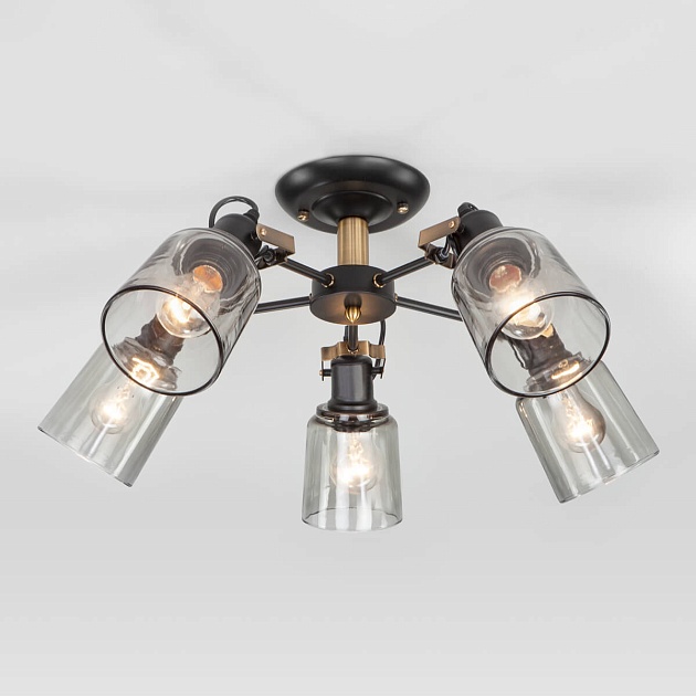 Потолочная люстра Eurosvet Astor 70111/5 черный изображение 1 Потолочная люстра Eurosvet Astor 70111/5 черный Фото № 1