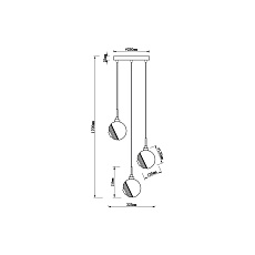Подвесной светильник Vele Luce Capriccio VL5882P03 4