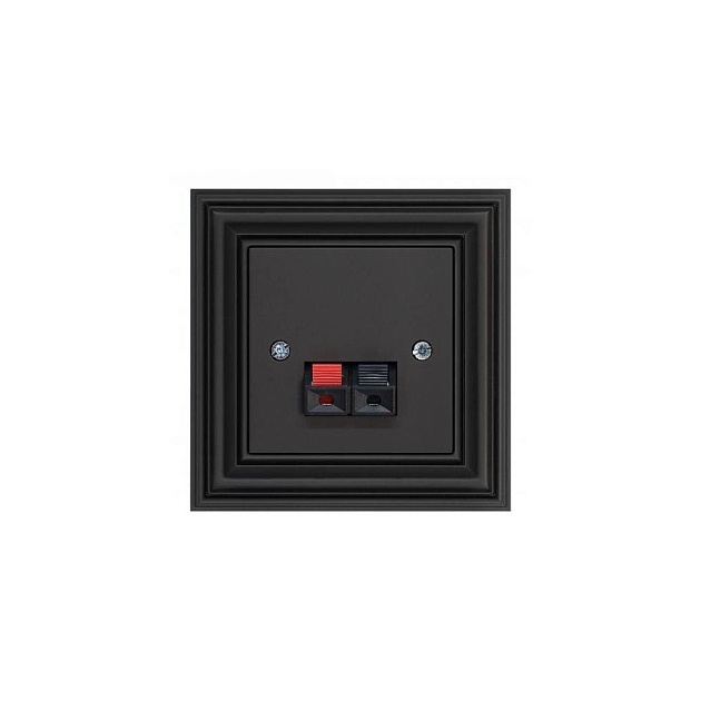 Аудиорозетка Liregus Retro черный матовый 29-240 Фото № 1