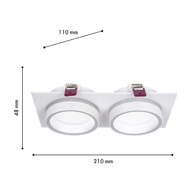 Встраиваемый светильник Favourite 4650-2C изображение 2 Встраиваемый светильник Favourite 4650-2C Фото № 2