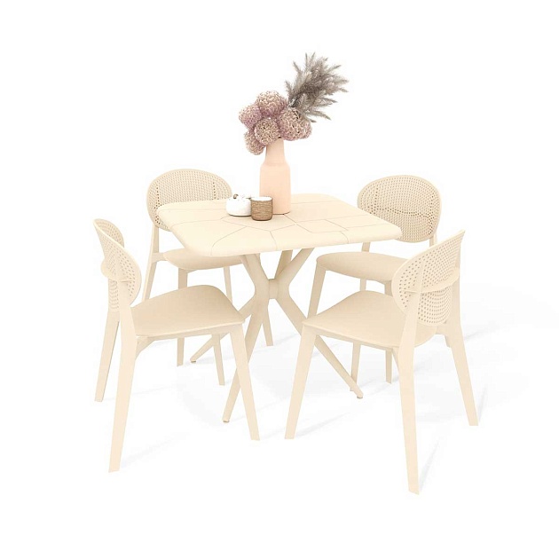 Обеденная группа Sheffilton SHT-DS193 бежевый 9782418601 изображение 1 Обеденная группа Sheffilton SHT-DS193 бежевый 9782418601 Фото № 1