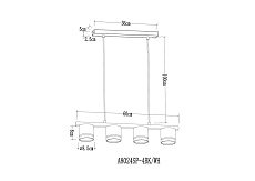 Подвесная люстра Arte Lamp Legacy A8024SP-4BK 1