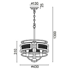Подвесная люстра Vele Luce Legion VL6272P03 3