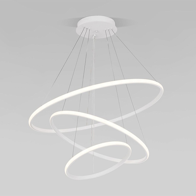 Подвесной светодиодный светильник Eurosvet Collars 90264/3 белый Фото № 12