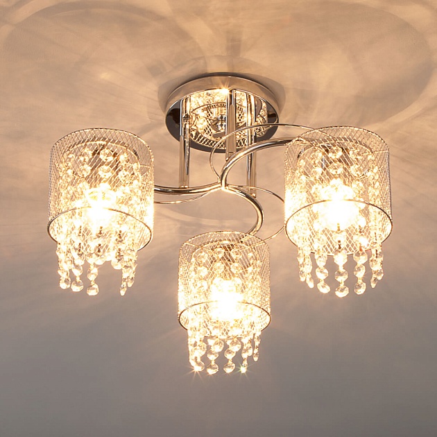 Потолочный светильник Eurosvet 30137/3 хром изображение 3 Потолочный светильник Eurosvet 30137/3 хром Фото № 3