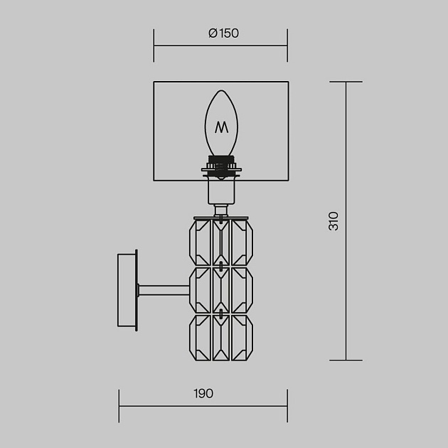Бра Maytoni Talento DIA008WL-01CH Фото № 2