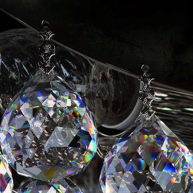 Потолочный светильник Artglass Fiona II. Nickel CE Фото № 3