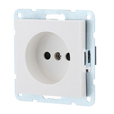 Розетка LK Studio без з/к, со шторками (белый) LK80 843304-1 1