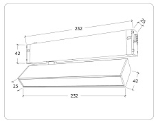 Трековый светодиодный светильник Ambrella Light Track System Magnetic 220V GL1322 2